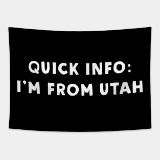 Utah Cool & Funny Tapestry