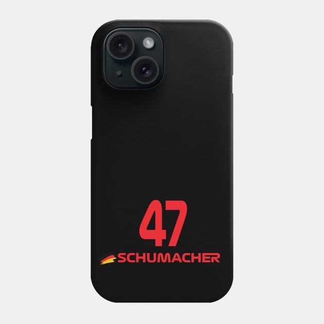 Mick Schumacher F1 Phone Case by Style Unleashed