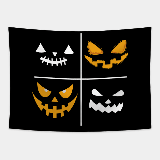 Halloween Face Mask, Happy Hallween For kids, Haloween ghost Face Mask for Kids. Tapestry by DakhaShop