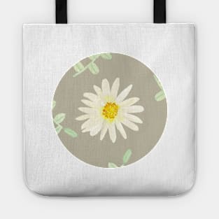 Daisy | Watercolor | Art | Pattern | Grey Tote