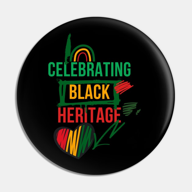 Celebrating Black Heritage, Juneteenth 1865 Pin by Artisan