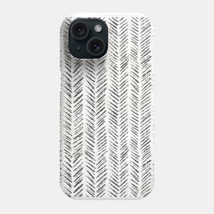 CHARCOAL HERRINGBONE PATTERN Phone Case