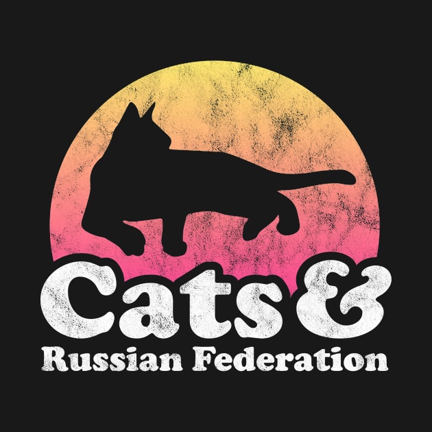 Cats and Russian Federation Gift for Men, Women, Kids by JKFDesigns