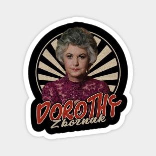 Vintage Circle Dorothy Zbornak Magnet