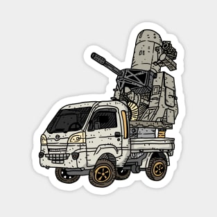 mini truck technical, air defense. Magnet