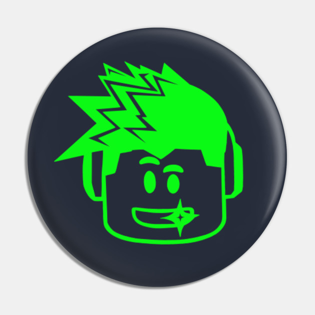 Blox Head Green Roblox Pin Teepublic - roblox head avatar