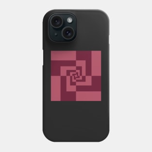 Golden Ratio Orthogonal pattern  - Warm Red Phone Case