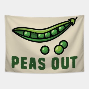 Funny Peas Pun - Peas Out Tapestry