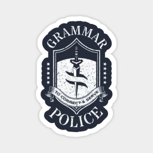 Grammar Police To correct And Serve Magnet