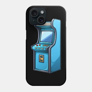 Old blue arcade game Phone Case