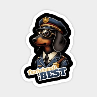 Policeman Dachshund Magnet