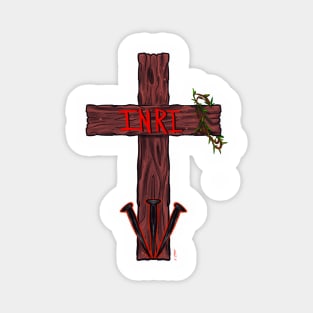 Wooden cross Magnet