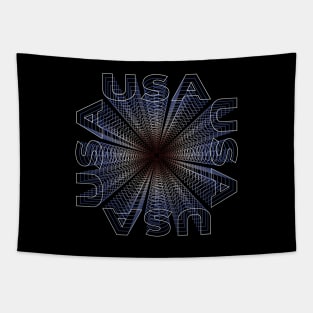 United States of America, square text layout Tapestry