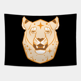 Golden Lioness Tapestry