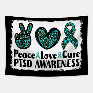 Peace Love Cure  PTSD Awareness Tapestry