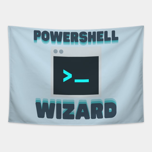 Powershell Wizard Tapestry by Fish Fish Designs