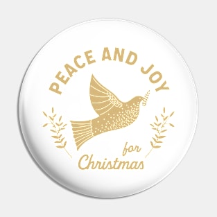 Peace and Joy for Christmas Pin