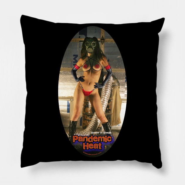 Pandemic Heat #1 Pillow by Zeleznik