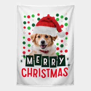 Dog Christmas Tapestry