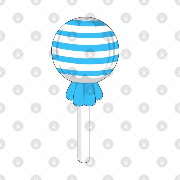 Blue stripe lollipop by MickeyEdwards