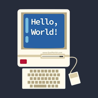 Hello World Vintage Desktop Computer T-Shirt