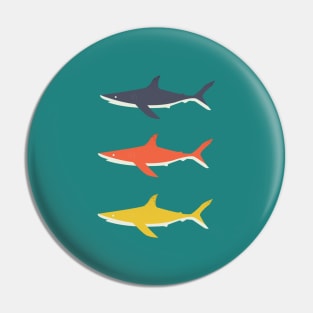 The Three Shark-eteers - Sharks Pin