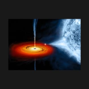 Cygnus X-1 black hole, illustration T-Shirt