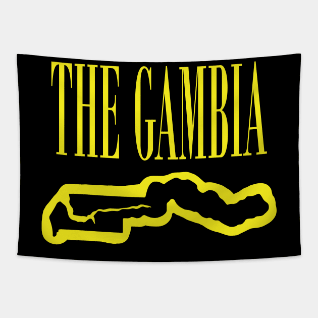 Copy of Vibrant The Gambia Africa: Unleash Your 90s Grunge Spirit! Tapestry by pelagio