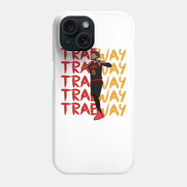 Trae Young 'TraeWay' Atlanta Hawks Phone Case by xavierjfong