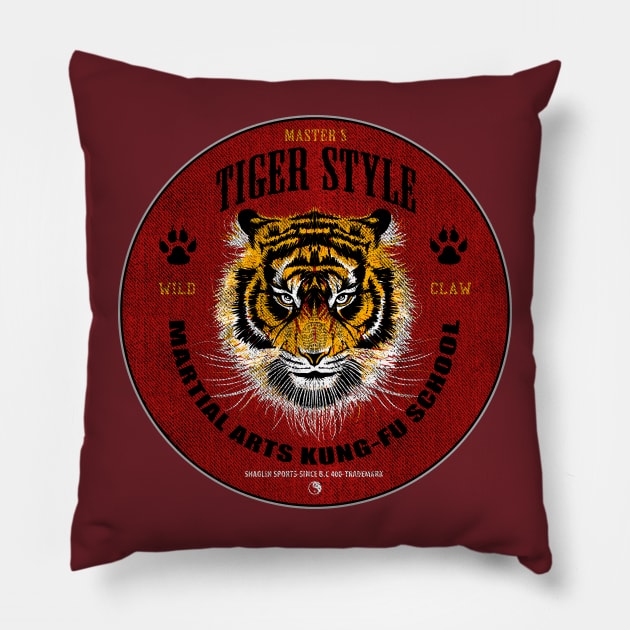 martial arts school patch Pillow by hayr pictures