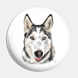 Husky Dog Pooch Pup Pin