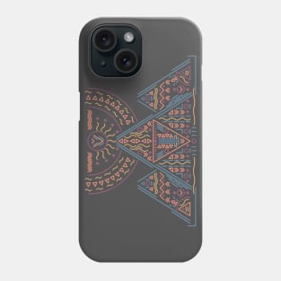 Boho Mountains Lines and Shapes Phone Case