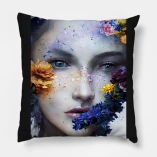 Circe and the floral world Pillow