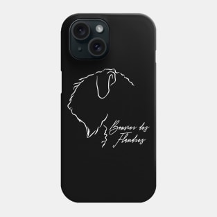 Bouvier des Flandres profile dog lover Phone Case