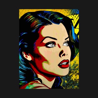 Pop Art Portrait - Retro Glamour T-Shirt