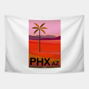 Phoenix Arizona Travel Poster Tapestry