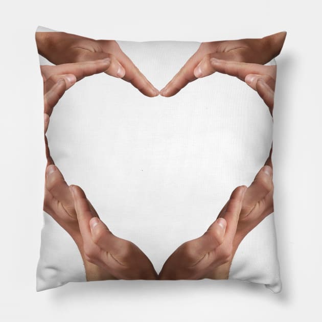 Heart shape Pillow by psychoshadow