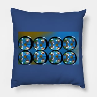 Abstract reflections. Pillow