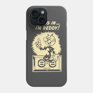 plug in reddy kilowatt cream Phone Case