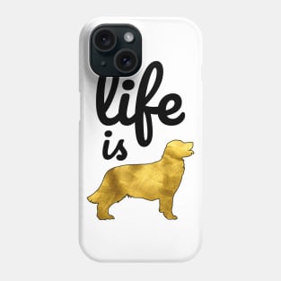 Golden Retriever Dog Gift Shirt Life Is Golden Phone Case