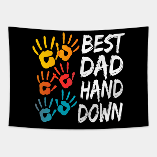 Best Dad Hand Down Tapestry