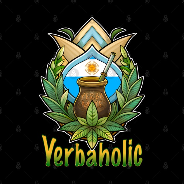 Yerbaholic Retro Bombilla for Argentinian Yerba Mate Tea Lovers by JJDezigns