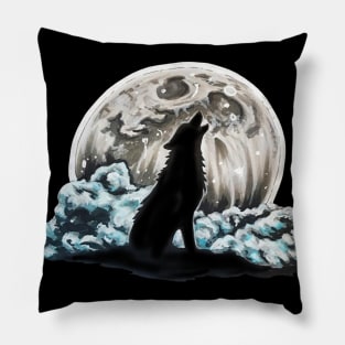 Howling Wolf Pillow