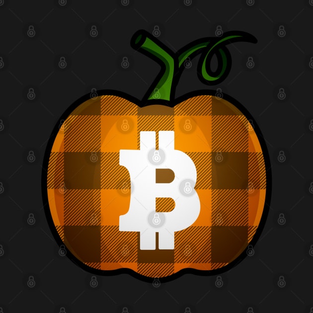 Bitcoin Plaid Pumpkin by faiiryliite