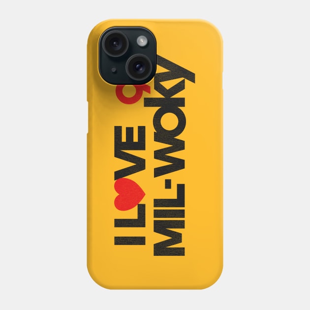 92 WOKY Love Milwaukee Defunct Radio Station Phone Case by darklordpug