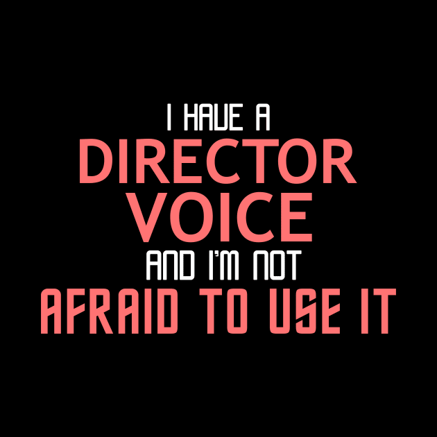 Director Voice Cool Typography Job Design by Stylomart