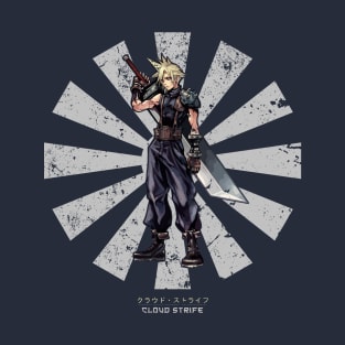 Cloud Strife Retro Japanese Final Fantasy T-Shirt