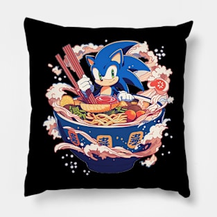 sonic in noodles Pillow