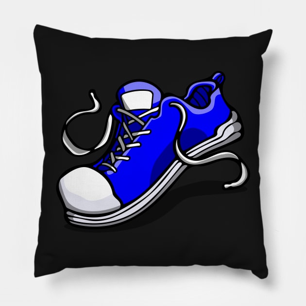 Blue Shoe *RGB Collection* Pillow by deancoledesign