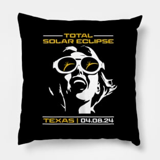 Total Solar Eclipse 2024 America 08.04.24 Texas For Her Pillow